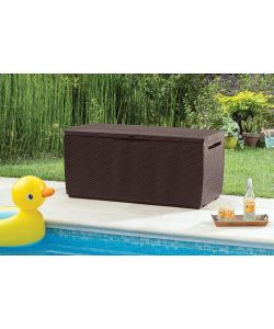 Keter Baule in Resina Marrone - Effetto Rattan - 302 l