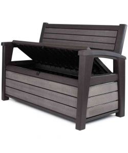 Cassapanca Hudson grafite 132,7x61,2x89H cm Keter