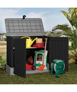 Porta attrezzi Store-it-Out Midi nero 132x71,5x113,5H cm Keter