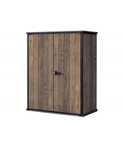 Keter Armadio Porta Attrezzi Signature Walnut 140x73,6xH170,4 cm