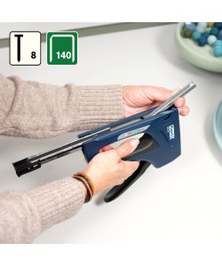 Rapid Graffatrice Manuale ALU740 - Fissatrice Ergonomica Blu 2-in-1