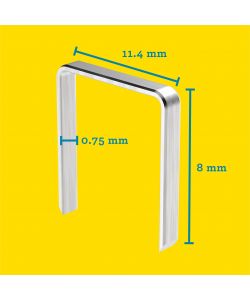 Rapid Graffe a Filo Sottile 8 mm Acciaio Zincato - 5000 pezzi