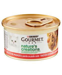 Purina Gourmet Gold Mousse Manzo 85g - Alimento umido per gatti adulti