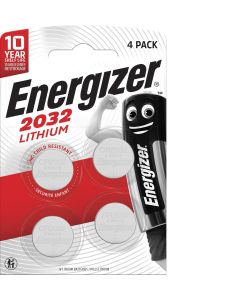 Energizer Batteria Litio Bottone CR2032 4 pz 3V 235 mAh Affidabile