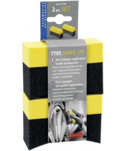 Lampa Set 2 Spugne Lucida Pneumatici 95x65x40 mm Ergonomiche in EVA