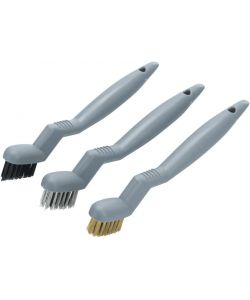 Lampa Kit 3 Spazzole Detailing 175 mm Pulizia Finiture Auto Setole Diverse