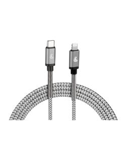 Lampa Cavo USB Type-C a Lightning Ultra Resistente 100 cm Grigio/Nero