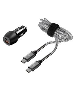 Lampa Kit 2 in 1 Caricabatterie USB Doppia Presa e Cavo Ultra Resistente