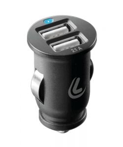 Lampa Caricabatteria 2 Porte USB Fast Charge 2400 mA 12/24V Compatto