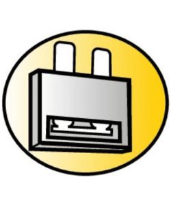 Lampa Portafusibili in Linea PVC per Fusibili Lamellari PF-3 10-30A