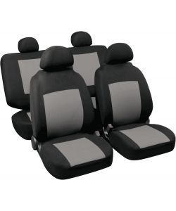 Lampa Set Coprisedili Fodere Coordinate Nero Grigio Procida - 4 pezzi