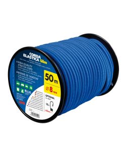 Corda Elastica In Bobina - D.8 Mm - 50 M - Blu