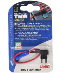 Lampa Fusibile 24V per Veicoli a Motore Rosso - Montaggio su Supporto