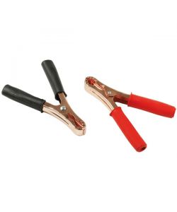 Lampa Coppia Pinze Batteria 15 cm Rosse e Nere 120A in Metallo Zincato