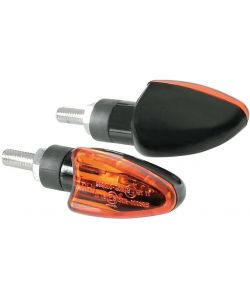 Lampa Indicatori Direzione Arrow Halo 21W Nero con Lenti Arancio 7 cm