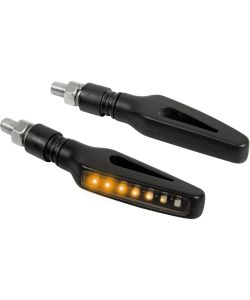 Lampa Indicatori Direzione Moto LED Sequenziali 12V Arancio Bianca