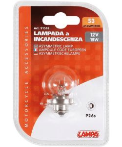 Lampa Lampada Alogena Asimmetrica Moto P26s 12V 15W