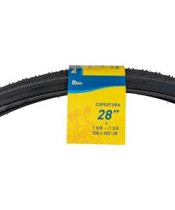 Copertura nera per ruota bici adulto 28 pollici x 1 5/8-1 3/8 (700x35-38c)