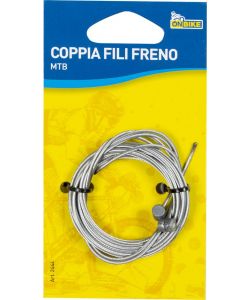 Coppia fili freno anteriore e posteriore per bici MTB