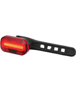 Fanale posteriore bici quondici LED rossi aggancio al telaio