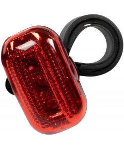 Fanale posteriore bici tre LED rossi aggancio al telaio