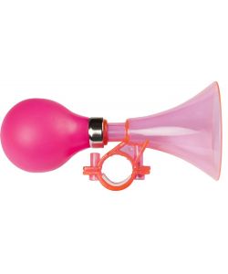 Campanello a trombetta rosa in plastica per bici bambina