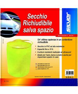 Secchio richiudibile salvaspazio 10 LT ideale per auto, barca e casa