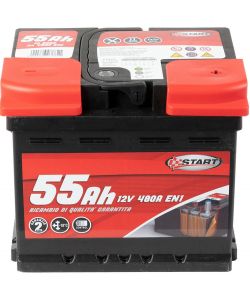 Batteria Auto 55AH 12V 480A polo positivo destro Cassetta L1