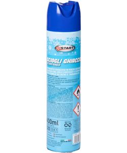 Spray detergente sciogli ghiaccio parabrezza auto istantaneo 400 ml sbrinante