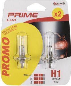 Coppia di lampadine Alogena H1 12V 55W P14,5s per luci auto