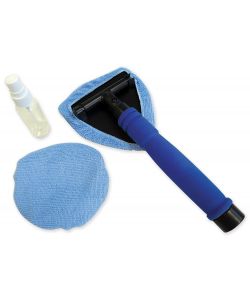 Kit tergivetro Magic glass cleaner con panno e manico telescopico