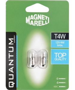 Magneti Marelli T4W coppia lampadine auto 12V 4W attacco BA9s