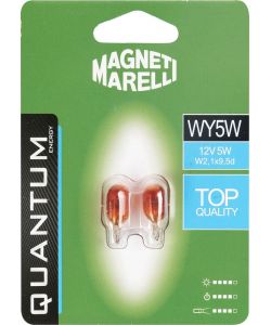 Magneti Marelli WY5W coppia lampadine auto vetro 12V 5W attacco W2,1X9,5d