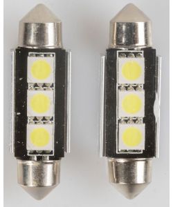 Magneti Marelli C5W coppia lampadine auto LED 3SMD 12V attacco SV8,5