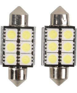 Magneti Marelli C5W coppia di lampadine auto LED 6SMD 12V attacco SV8,5