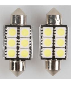 Magneti Marelli C5W coppia di lampadine auto LED 6SMD 12V attacco SV8,5