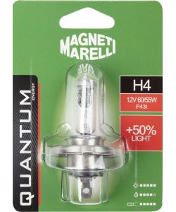 Magneti Marelli H4 lampadina singola auto +50% light 12V 60/55W attacco P43t