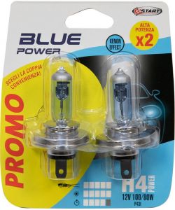 Coppia di lampadine auto alogene H4 12V 100/80W P43t