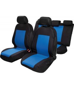 Set completo coprisedili Saturn auto universale airbag nero blu