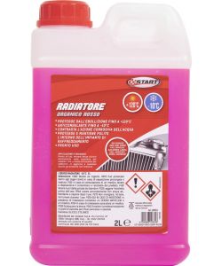 Liquido radiatore organico rosso -10gr +120gr 2l