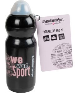 Borraccia ciclo 600 ml bici We want Sport plastica nero