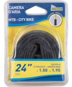 Camera d'aria Mountain Bike City Bike 24' x 1,50 - 1,95 Americana