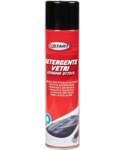 Spray detergente vetri auto, con schiuma attiva, 400 ml antipolvere