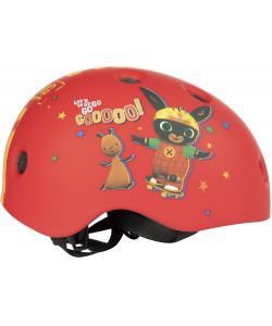 Casco street ciclo-skateboard bambino coniglietto Bing 48 -52 cm protezione rosso