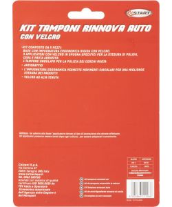 Kit tamponi rinnova auto composto da 5 prezzi con alta tenuta antigraffio