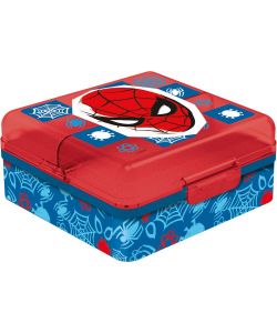 Sandwich Box con multi scomparto per bambini in plastica Spiderman