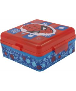 Sandwich Box con multi scomparto per bambini in plastica Spiderman