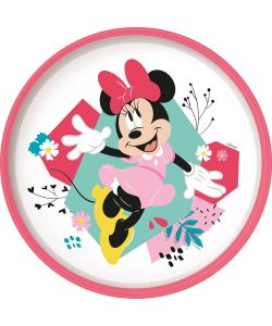 Piatto piano per bambine in plastica Minnie