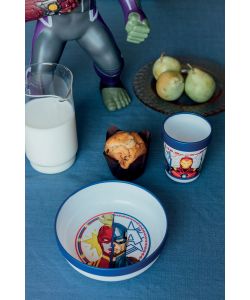 Bicchiere per bambini in plastica Avengers 260 ml