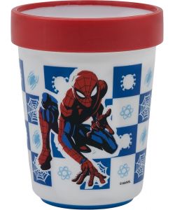 Bicchiere per bambini in plastica Spiderman 260 ml